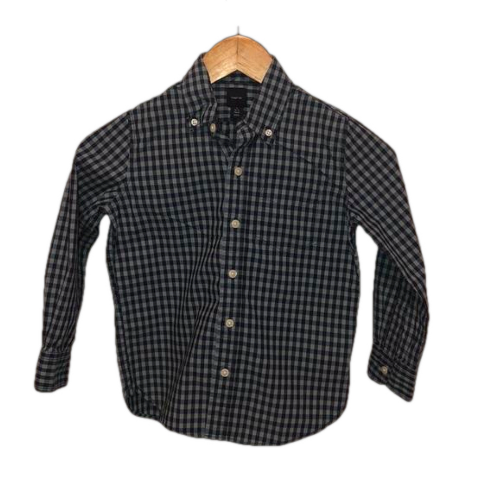 GAP kids long sleeve blue shirt size S6/7 GUC